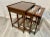 Mahogany and Glass Nesting Tables - Set of 3 by Imperial Furniture Co For Sale In New York - Image 6 of 11