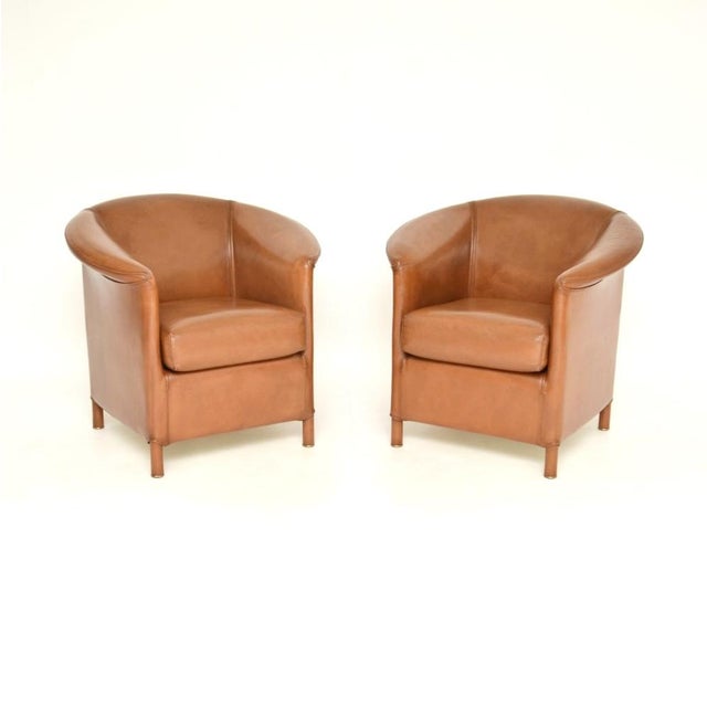 Vintage Leather Chairs from Wittmann, 1980s, Set of 2 For Sale - Image 12 of 12