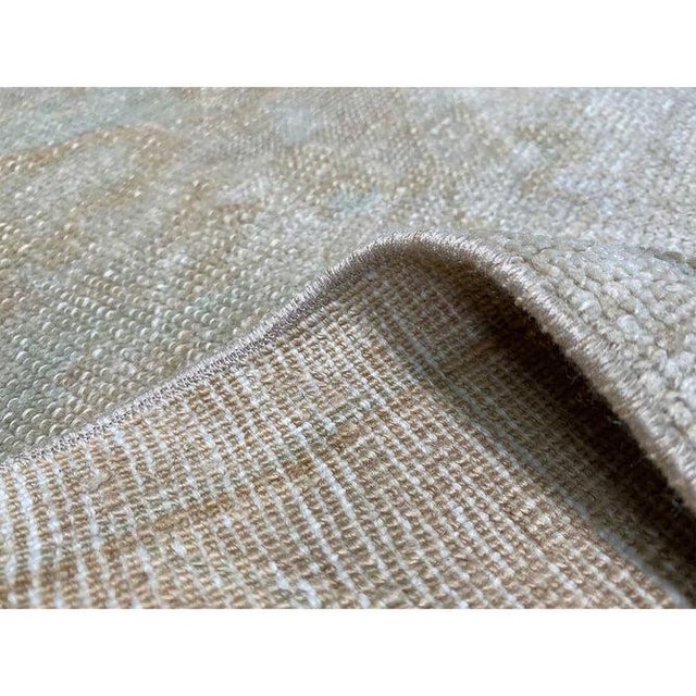 1940s Old Turkish Oushak Area Rug 2x4 For Sale In Dallas - Image 6 of 6