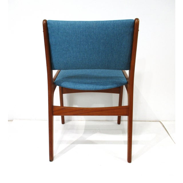 Wood Erik Buch Teak Upholstered Dining Chairs Model 89 Denmark For Sale - Image 7 of 13