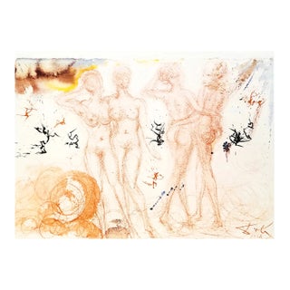 1968 Salvador Dalí Biblia Sacra Lithograph "Stultae Et Prudentes Filiae" (Foolish and Wise Daughters) For Sale