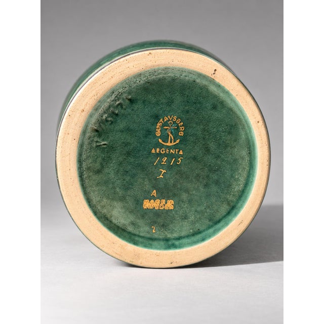 Gustavsberg Argenta Vase by Wilhelm Kåge for Gustavsberg, Sweden, 1940s For Sale - Image 4 of 6