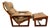 Mid Century Danish Modern Lounge Chair Lennart Bender Walnut Wood Bronze Vintage For Sale