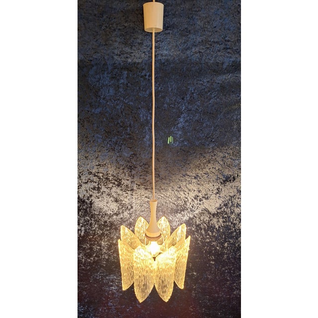Vintage Ceiling Lamp with Cream-Colored Plastic Mount, 1970s For Sale - Image 3 of 9