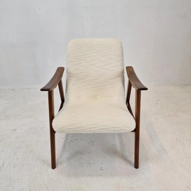 Teak Armchair by Louis Van Teeffelen for Wébé, 1960s For Sale - Image 4 of 13