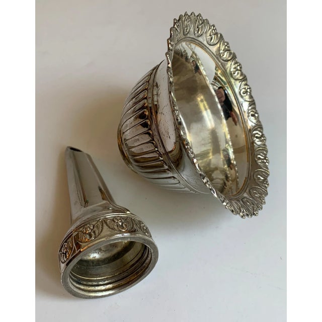 Silver Plate Wine Bar Funnel For Sale - Image 9 of 13