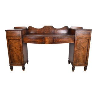 Late 19th Century Antique Regency Style Mahogany Desk/Vanity For Sale