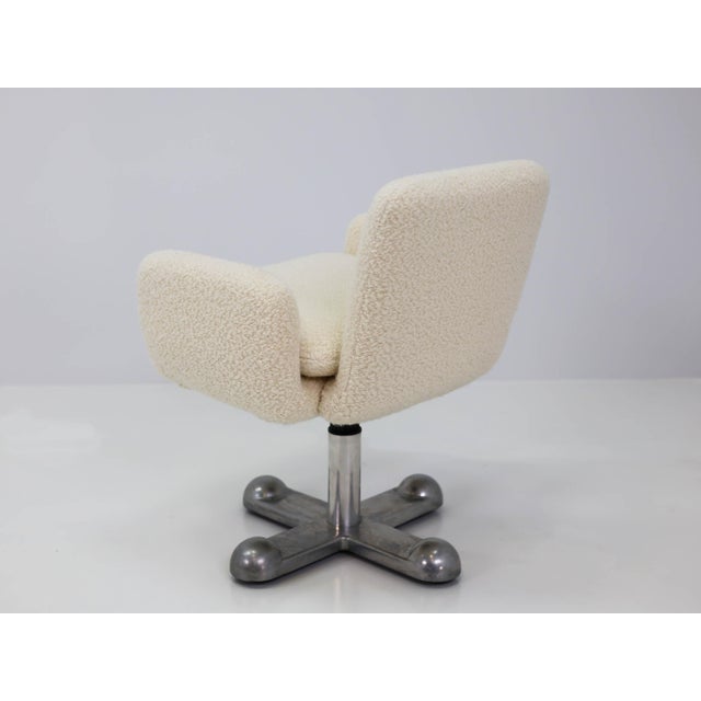 Brutalist Planula Swivel Desk Chair by Ettore Sottsass and Perry King for Planula Di Aliana, Italy, 1972 For Sale - Image 3 of 10