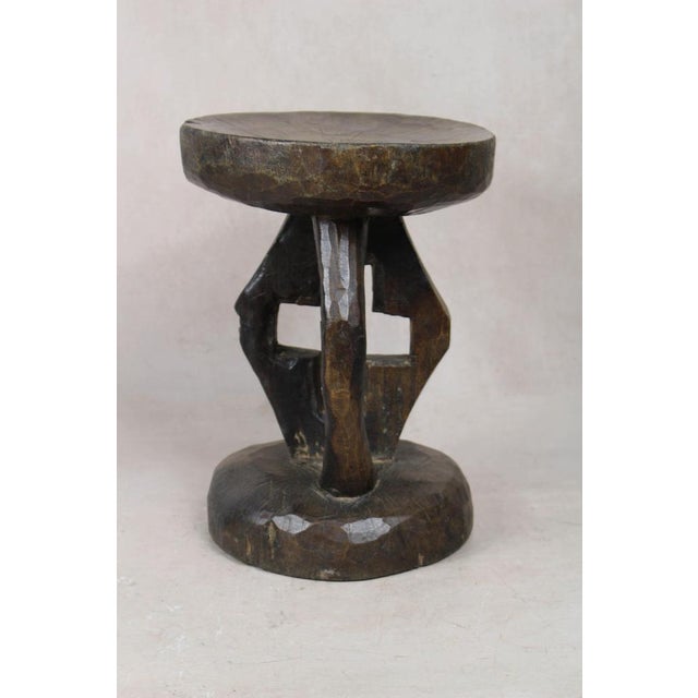 Vintage Tonga Stool in Wood For Sale - Image 3 of 5