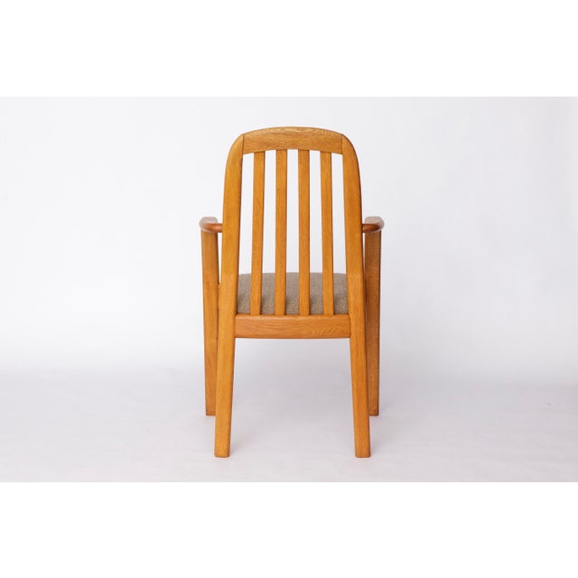 Vintage Danish Oak Armchairs from Dyrlund, 1970s, Set of 5 For Sale - Image 9 of 13