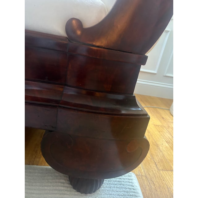 19th Century Antique Empire Style Mahogany Sofa For Sale In Boston - Image 6 of 10
