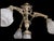 Baroque 19th Century French Medieval Gothic Revival Bronze Four-Light Chandelier with Frosted Glass with Gryphons Gargoyles Dragons, 1890s For Sale - Image 3 of 13