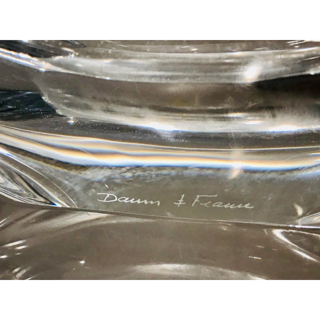 1960’s Daum France Free Form Crystal Bowl For Sale In Palm Springs - Image 6 of 12