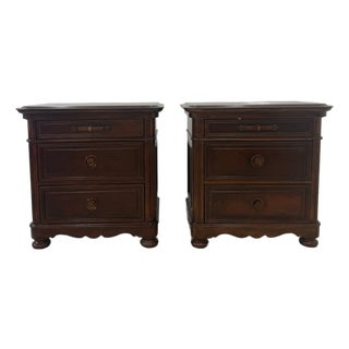 Ralph Lauren Furniture a Pair of Nighstands For Sale