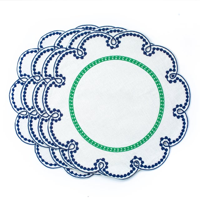 Frame your feast in 100-percent linen and bright embroidery. Let the Fête Collection’s popping hues turn up your...