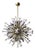 21st Century Italian Burst Clear and Lilac Murano Glass Sphere Sputnik by Fabio LTD For Sale