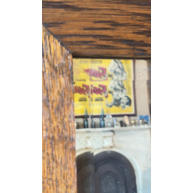 Early 20th Century Antique Full-Length Eastlake Mirror, Quarter-Sawn Oak, C. 1880–1910 For Sale - Image 5 of 9