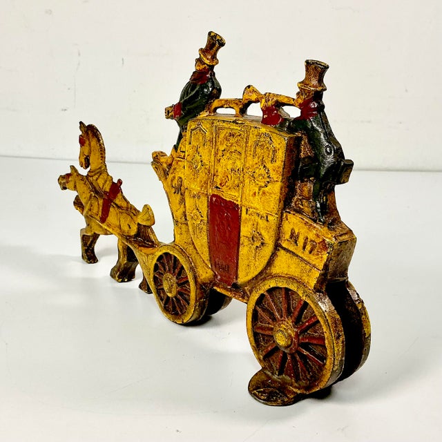 Early 20th C Antique Boho Chic English British Royal Mail Cast Iron Doorstop, Double Sided. For Sale - Image 9 of 18