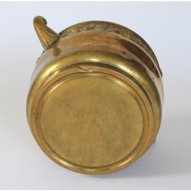 Antique Brass Jugendstil Lidded Wine Bowl For Sale - Image 11 of 12
