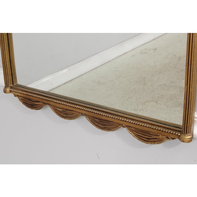 1970s Gold Finish Arched Frame Decorator Mirror For Sale - Image 5 of 17