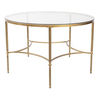Bonnifait Antique Gold Round Dining Table For Sale
