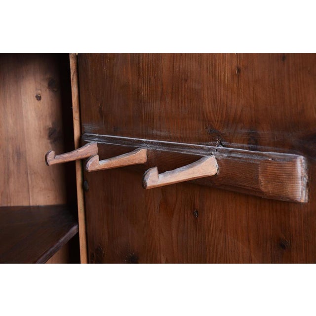 Czech Baroque Wardrobe in Painted Spruce, 1800s For Sale - Image 15 of 18