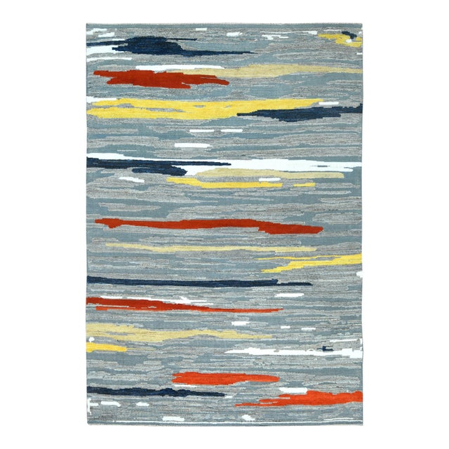 Hand Made Borderless Moroccan Style Rug. 09'10" X 14'04" For Sale