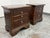 Dark Cherry Two Drawer Nightstands, Pair For Sale - Image 4 of 12