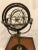 Metal Armillary Sculpture With Man and Globe on Shoulders For Sale - Image 9 of 13