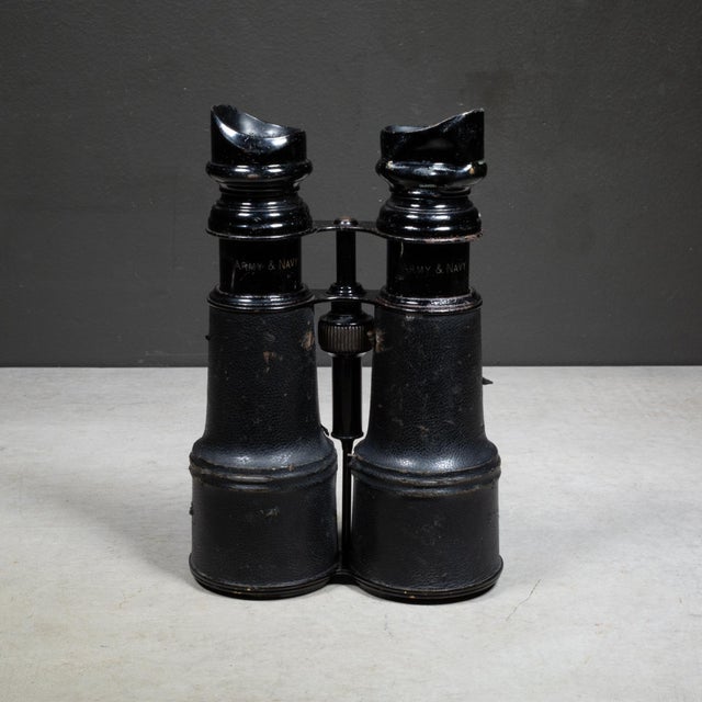 Late 19th Century 19th C. Leather Wrapped Sportier Paris Day Night Binoculars c.1880s For Sale - Image 5 of 9