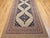 Beige Vintage Persian Malayer Gallery Rug, Hand-Knotted Wool, Geometric Pattern, 5x10, Camehair & Navy For Sale - Image 8 of 13