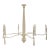 Currey & Company Modern White Twine Donnybrook Chandelier For Sale