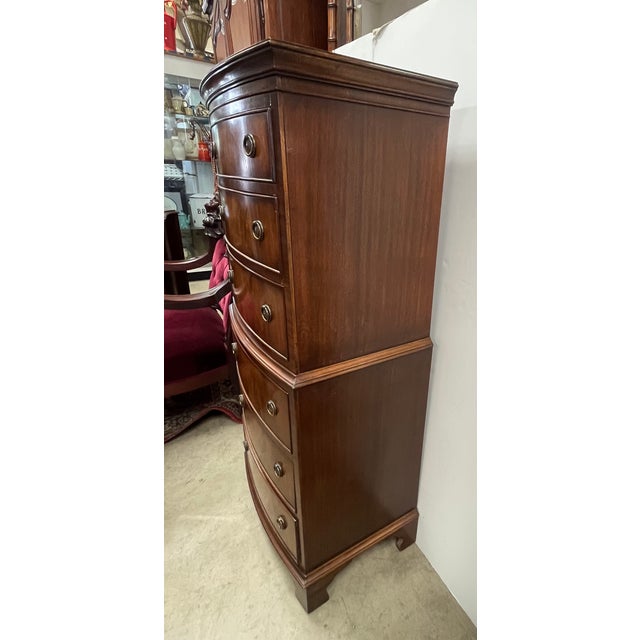 Antique Mahogany 6 Drawer Lingerie Chest, Reprodux by Bevan Funnell For Sale In Los Angeles - Image 6 of 8