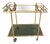 Vintage Brass Faux Bamboo Serving Cart, 1960s For Sale