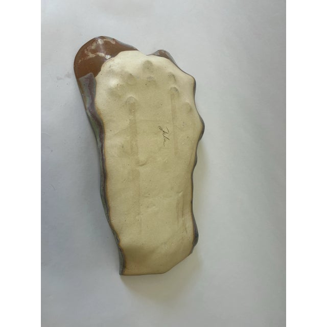 Mid 20th Century Mid 20th Century Hand-Thrown Studio Pottery Serving Platter For Sale - Image 5 of 6