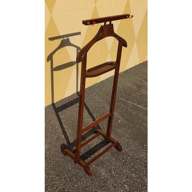 Vintage Fratelli Reguitti Style Valet, Wood, 1950s For Sale - Image 4 of 10