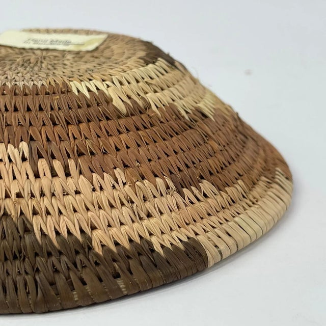 Textile Early 20th Century Botswana Basket 6inch MATTER COLLECTION For Sale - Image 7 of 7