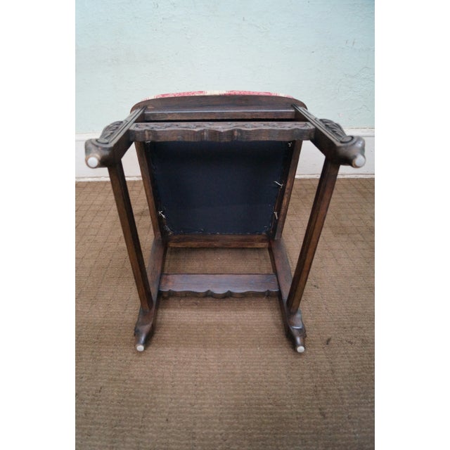 Brown French Country Walnut Dining Chairs - Set of 6 For Sale - Image 8 of 10