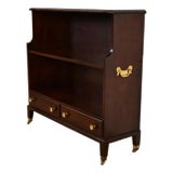 Baker Furniture Style Georgian Carved Mahogany Bookcase For Sale