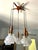 Five-Light Cascading Chandelier in Wood and Brushed Glass, 1960 For Sale - Image 3 of 17