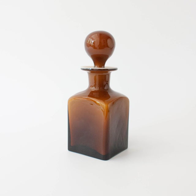 Vintage Portuguese Opaline Glass Bottles, 1960s, Set of 2 For Sale - Image 12 of 18