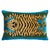 Contemporary Schumacher x Johnson Hartig Jokhang Tiger Velvet 20" Lumbar Pillow in Peacock & Olive For Sale - Image 3 of 3