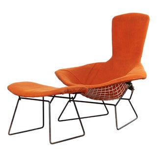 Set of Bird Chair and Ottoman by Harry Bertoia for Knoll International, 1960s For Sale