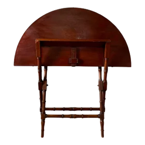 1920s Antique Mahogany Folding Chart Table