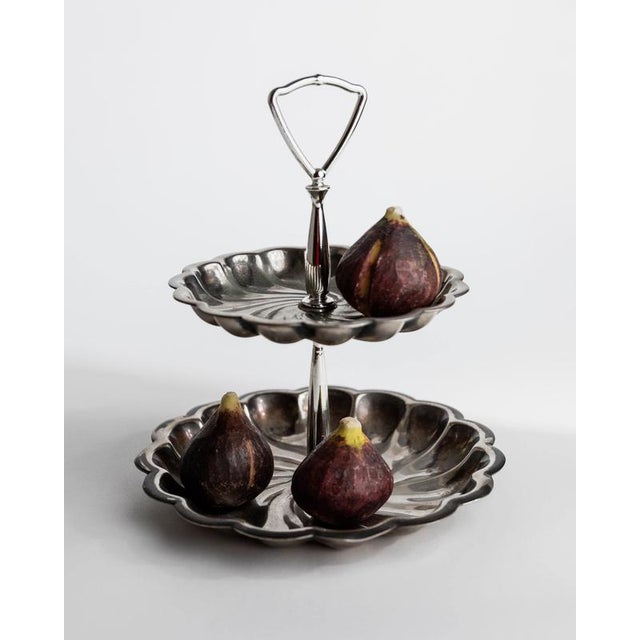 Vintage Silver-Plated Étagère, Italy, 1950s For Sale - Image 3 of 10