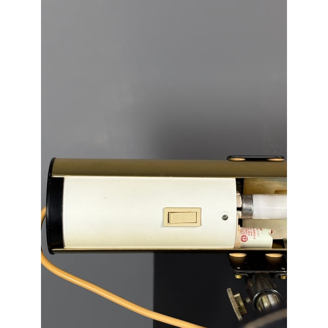 1970s Brass Tubular Desk Lamp by Göran Pehrson for Ateljé Lyktan, Sweden, 1978 For Sale - Image 5 of 18