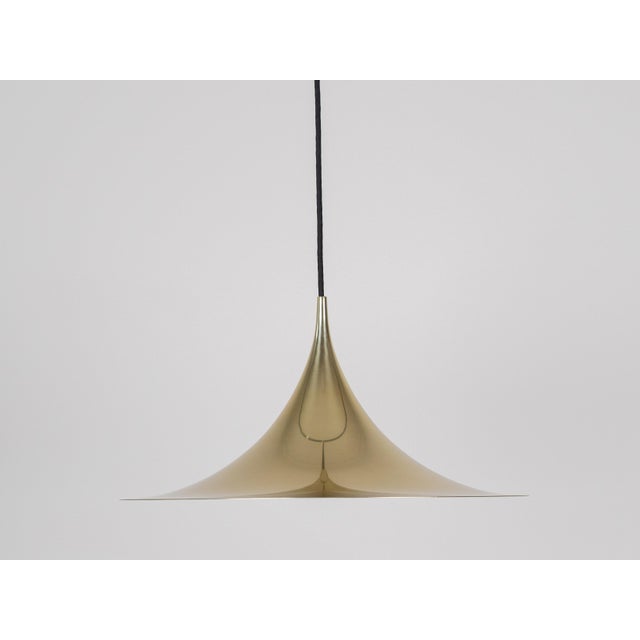 Vintage Semi Pendant Lamp by Bonderup and Thorup for Fog & Mørup, 1968 For Sale - Image 3 of 11