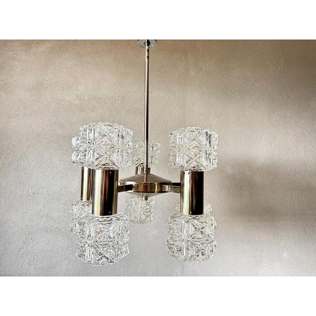 Vintage Chandelier from Kaiser Leuchten, 1970s For Sale - Image 14 of 15