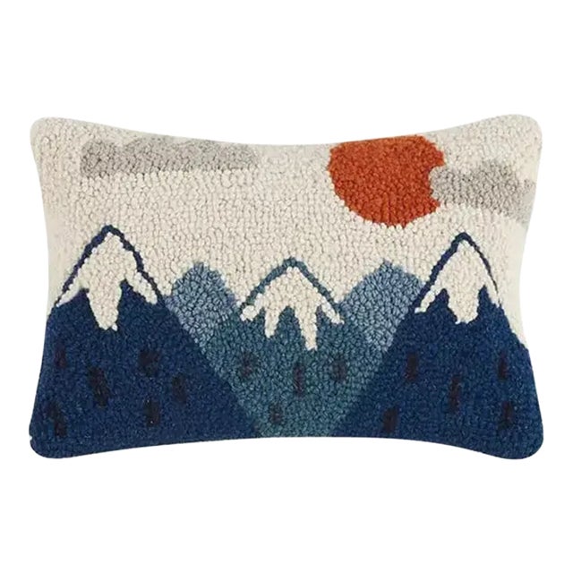 Mountains Hook Pillow, 12" x 8" For Sale