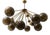 Galaxy Chandelier in Brass and Fumé Murano Glass, 2000 For Sale
